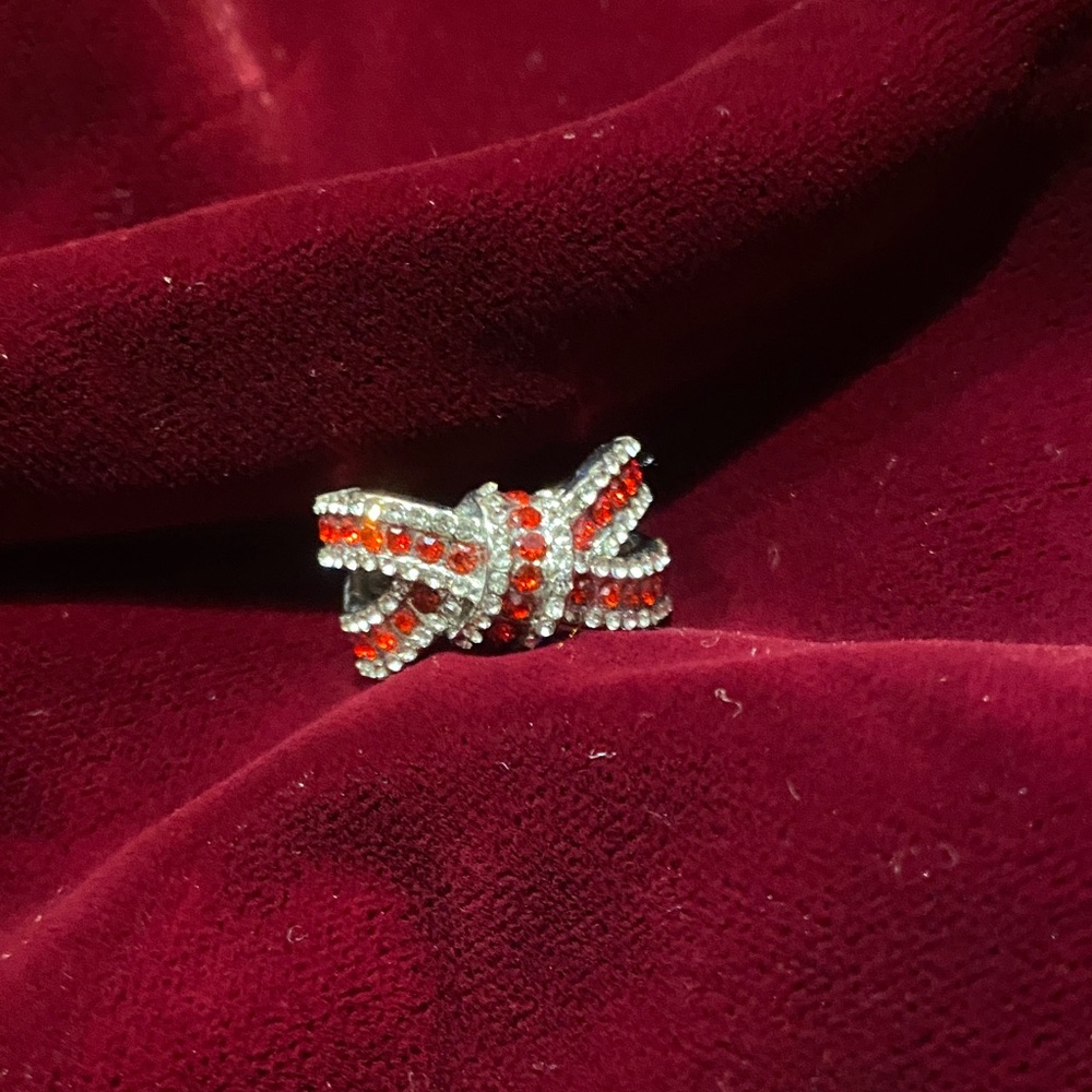 Red Crystal Knot Ring - Women Jewelry